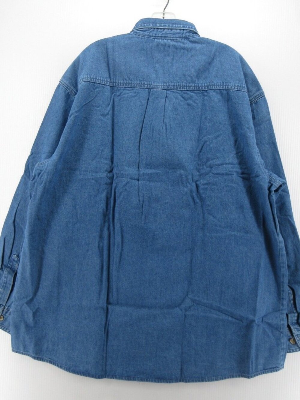 Dickies Shirt XXXL Denim Button Down Workwear Pocket Deadstock Y2K NEW - Picture 9 of 13